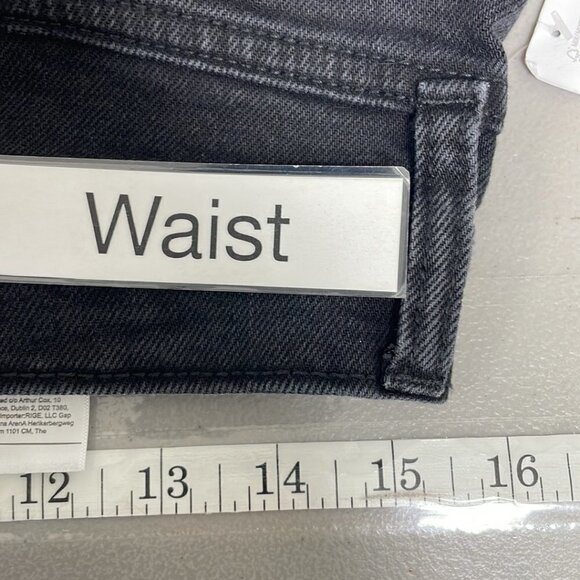 Banana Republic NWT Jeans High Rise Straight Faded Black Denim Size 30 - Picture 10 of 12
